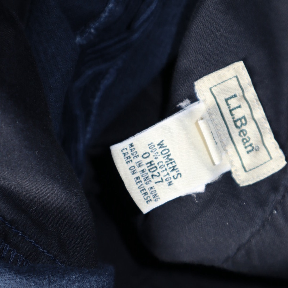 Vintage‎ L.L. Bean Corduroy Pants Womens 8 reg Pleated Front High Rise Navy Blue - Picture 9 of 9